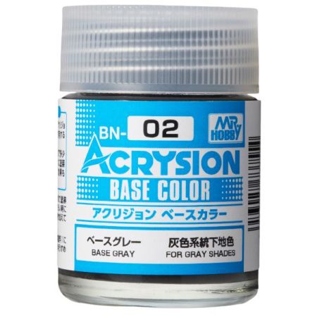 [HC] - BN-002 - Acrysion Base Color (18 ml) Base Grey
