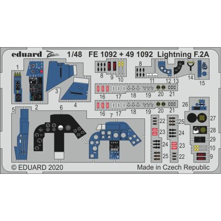 EDUARD FE1092 LIGHTNING F.2A (AIRFIX) 1/48