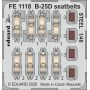 EDUARD FE1118 B-25D SEATBELTS STEEL (REVELL) 1/48