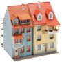 2 Maisons de petite ville avec échafaudage de peinture HO