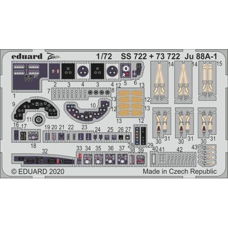 EDUARD SS722 JU 88A-1 (REVELL) 1/72