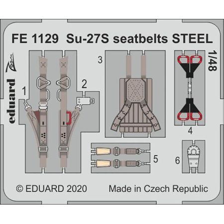Su-27S seatbelts STEEL 1/48