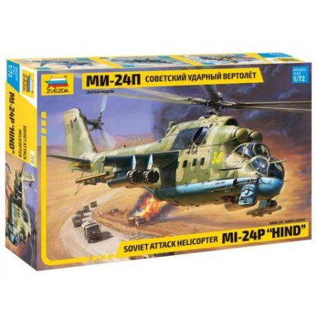 Zvezda Z7315 - Hélicoptère d'attaque Soviétique MI-24P Hind 1/72