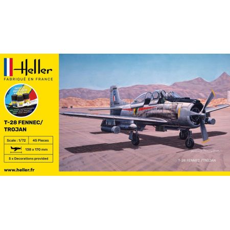 Heller 56279 - STARTER KIT T-28 FENNEC / TROJAN 1/72