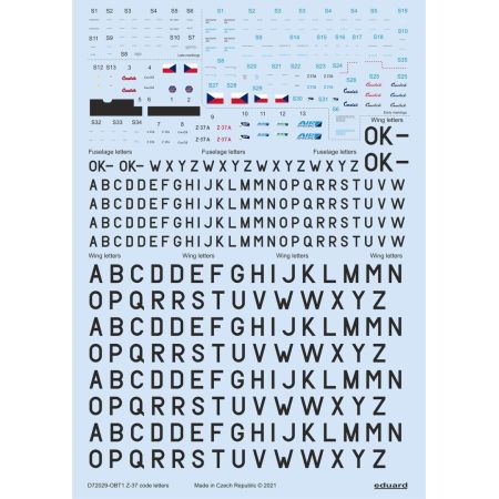 Z-37 stencils, code letters & labels 1/72