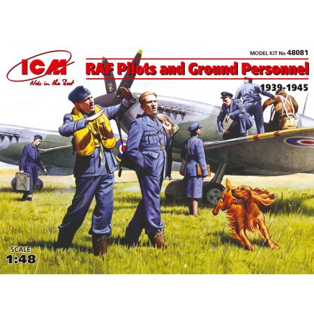 Icm 48081 - Pilotes et techniciens RAF (1939-1945) 1/48