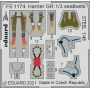 EDUARD FE1174 HARRIER GR.1/3 SEATBELTS STEEL (KINETIC) 1/48