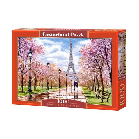 Castorland C-104369-2 - ROMANTIC WALK IN PARIS, PUZZLE 1000 PIECES