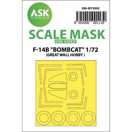F-14B Bombcat one sided paint mask for Great Wall Hobby 1/72