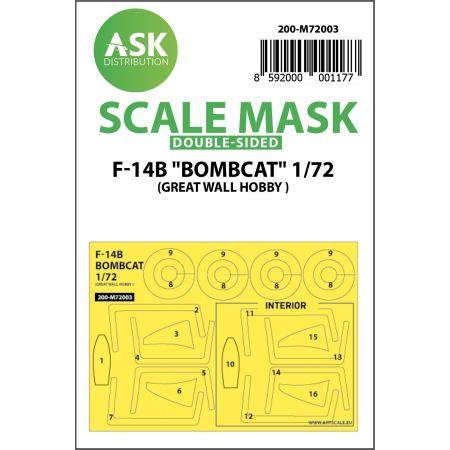 F-14B Bombcat double-sided painting mask for Great Wall Hobby 1/72