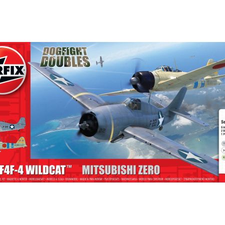 Grumman F-4F4 Wildcat & Mitsubishi Zero Dogfight Double 1/72
