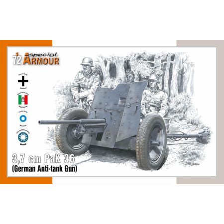 3,7 cm PaK 36 (German Anti-tank Gun) 1/72