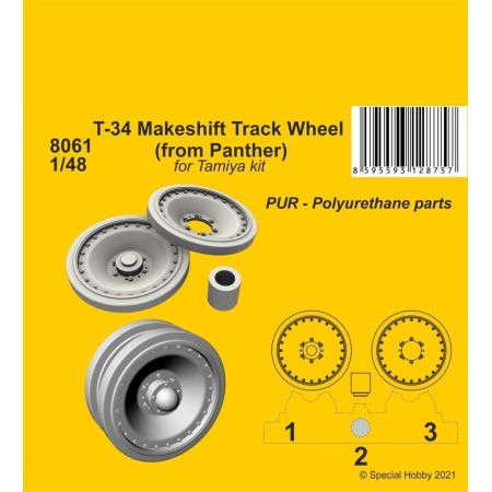 T-34 Makeshift Track Wheel (from Panther) 1/48