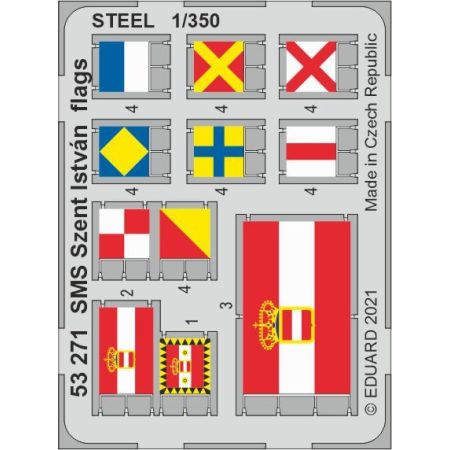 SMS Szent István flags STEEL 1/350