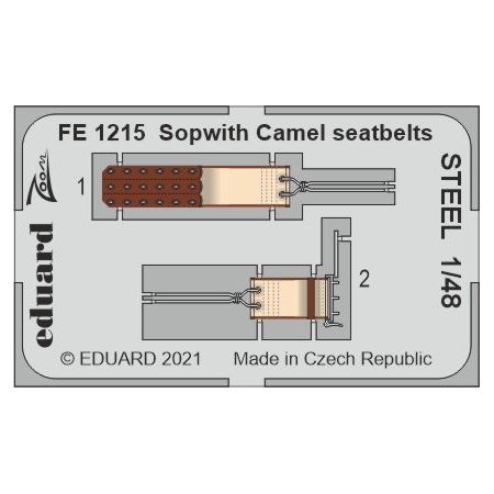 Sopwith Camel seatbelts STEEL 1/48