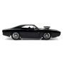 FF - Dodge Charger Street W/Dom Toretto's Figure Black 1970 1/24