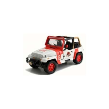Hollywood Rides-Jeep Wrangler 18 Jurassic Park White 1992 1/32