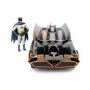 DC Comics Batmobile Classic W/Batman&Robin Figure Black 1966 1/24