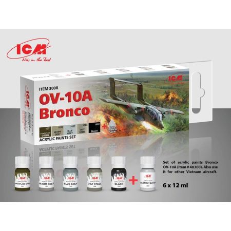ICM 3008 - Acrylic paint set for OV-10A Bronco