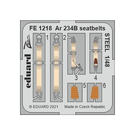 Ar 234B seatbelts STEEL 1/48