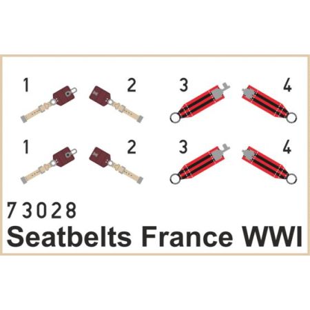 Seatbelts France WWI SUPERFABRIC 1/72