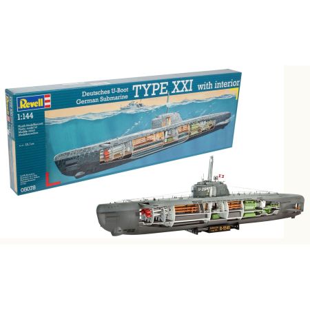 Revell 05078 - U-Boot Typ XXI U 2540 & Interieur 1/144