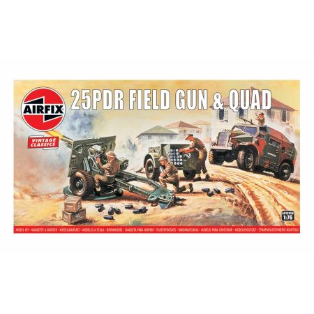 25PDR Field Gun & Quad 1/76