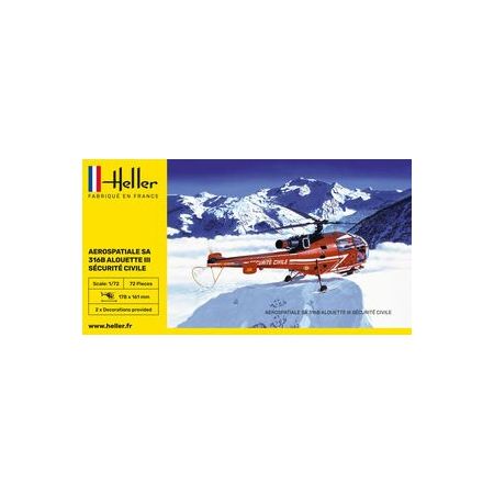 Heller 80289 - Alouette III Sécurité Civile 1/72