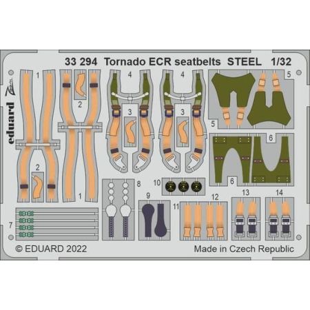 Tornado ECR seatbelts STEEL 1/32