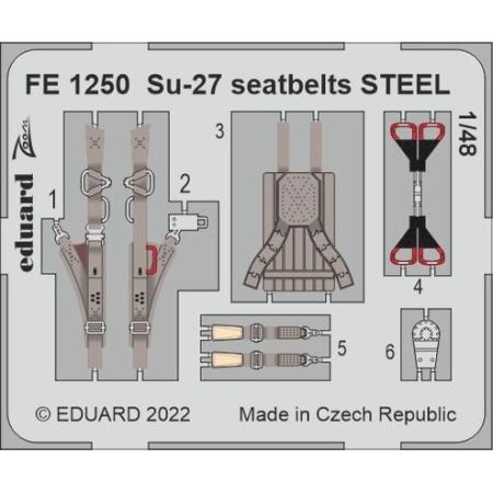 Su-27 seatbelts STEEL 1/48