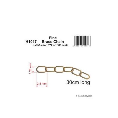CMK-129-H1017 - Fine Brass Chain - suitable for 1/72 or 1/48 scale
