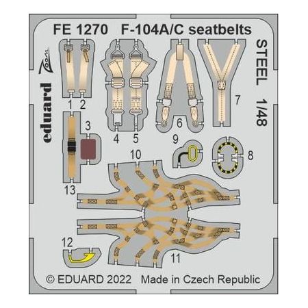 EA-18G seatbelts STEEL 1/48