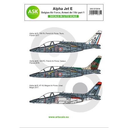 Alpha Jet E Belgian Air Force, Armée de l´Air part 1 1/72
