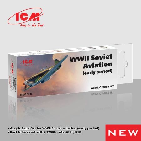 Acrylic Paint Set for WWII Soviet aviation (early period)