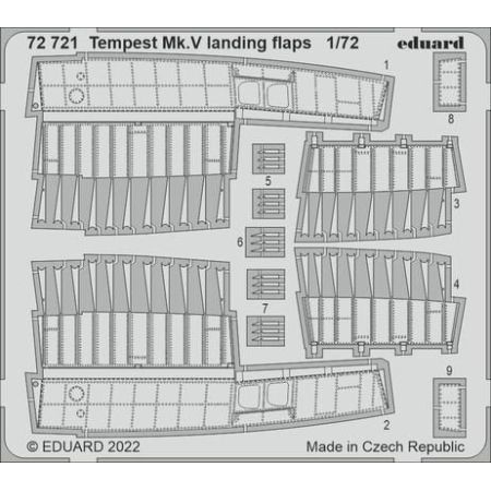 Tempest Mk.V landing flaps 1/72