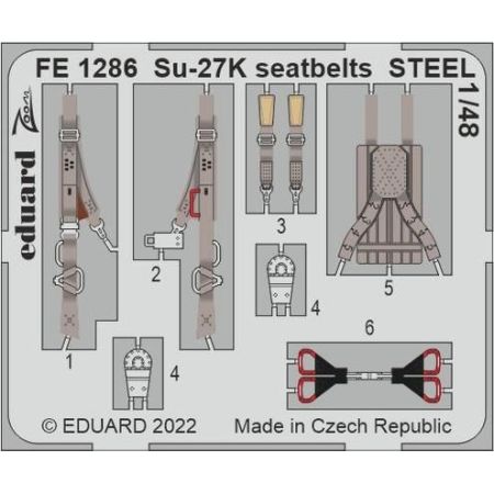 Su-27K seatbelts STEEL 1/48