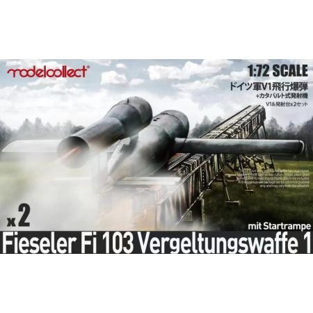 Modelcollect UA72033 - Germany WWII V1 Missile launching position 1+1 1/72