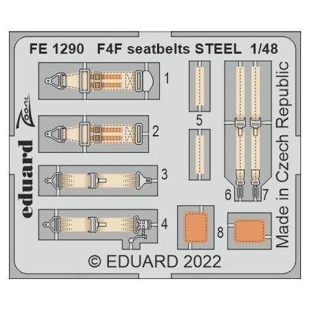F4F seatbelts STEEL 1/48
