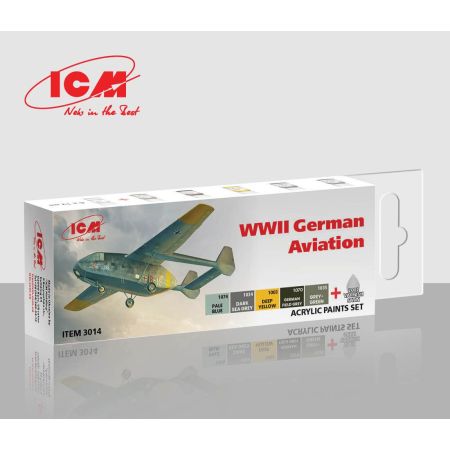 ICM 3014 - Acrylic paint set WWII German Aviation after 1943