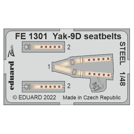 Yak-9D seatbelts STEEL 1/48