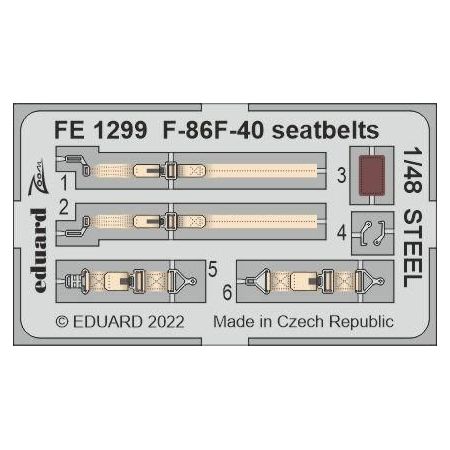 F-86F-40 seatbelts STEEL 1/48