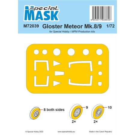 Gloster Meteor Mk.8/9 MASK 1/72