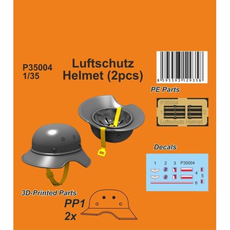 Luftschutz Helmet (2pcs) 1/35