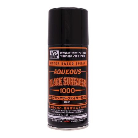 B-613 - Aqueous Black Surfacer 1000 Spray (170 ml)