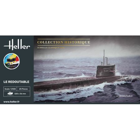 Heller 57075 - STARTER KIT U-Boot S/M Redoutable 1/400