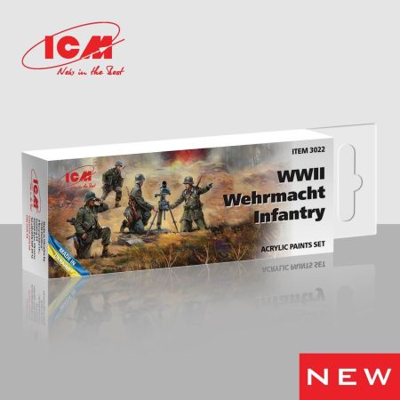 Acrylic Paint Set for WWII Wehrmacht Infantry