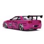 Jada 33002 - Nissan Skyline GT-R (R34) W/Hello Kitty Figure Pink 2022 1/24