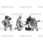 WW2 German mortar GrW 34 with Crew - (mortar and 4 figures) 1/35