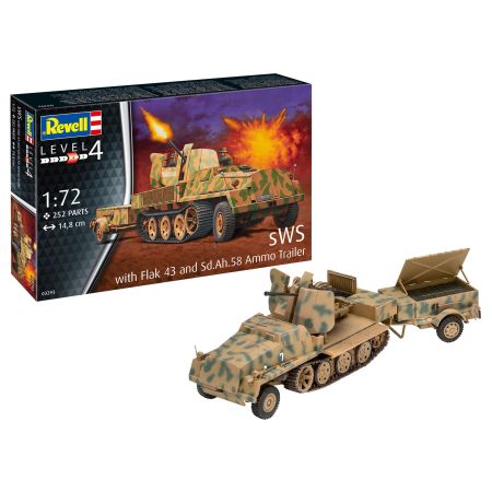 REVELL 03293 - sWS with Flak43 and Sd.Ah58 Ammo Trailer 1/72