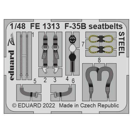 F-35B seatbelts STEEL 1/48